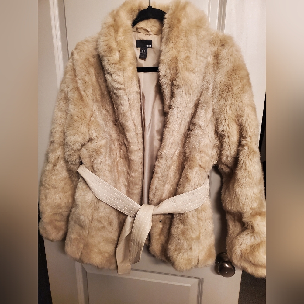 Womens faux fur coat